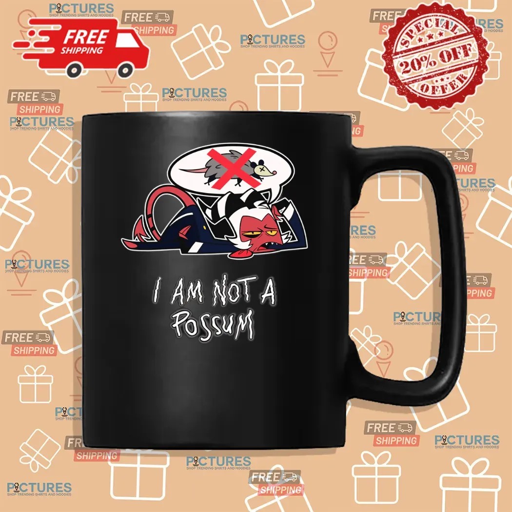 Drunk Moxxie Spring Broken I Am Not A Possum Helluva Boss T Shirt