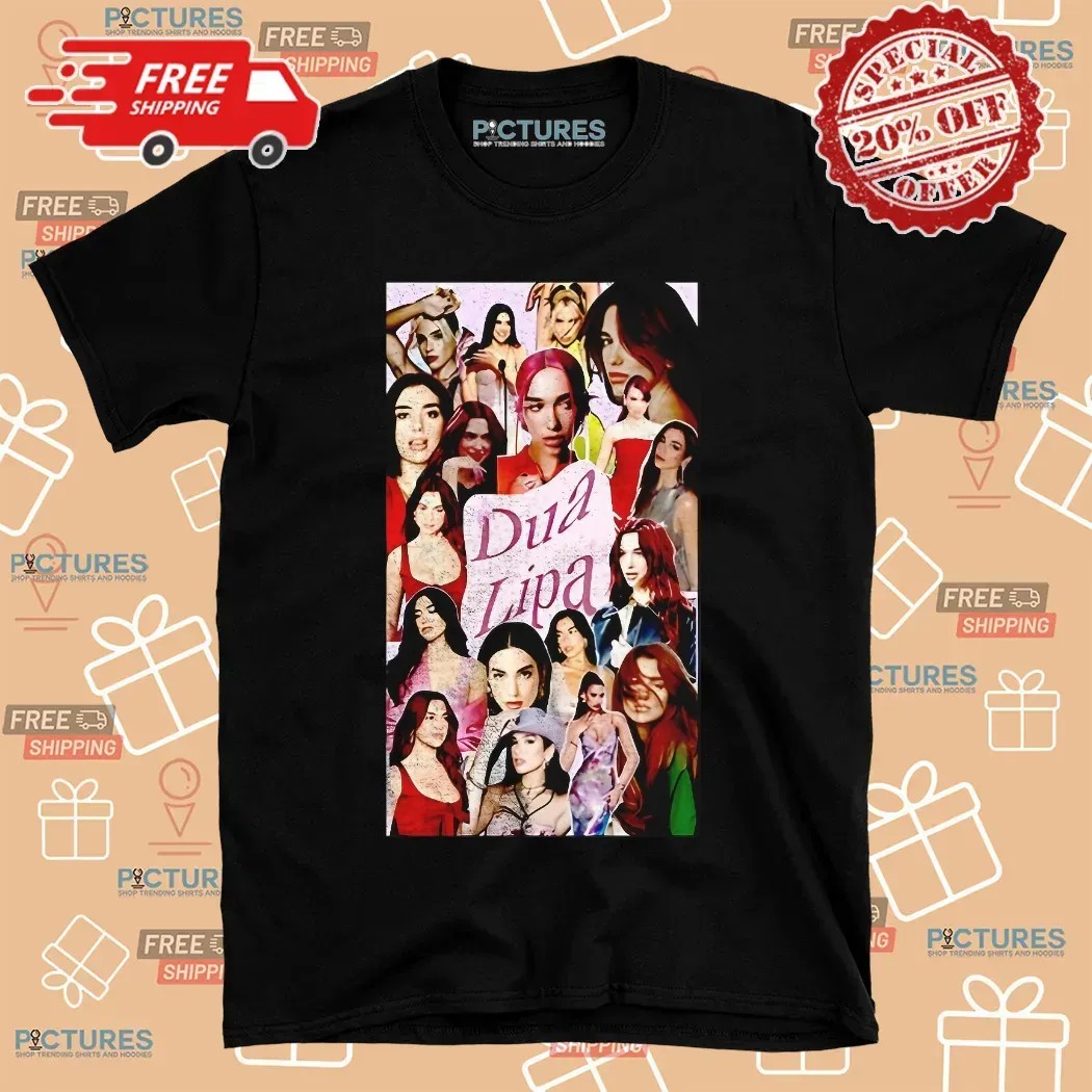 Dua Lipa Wallpaper Collage Vintage T Shirt