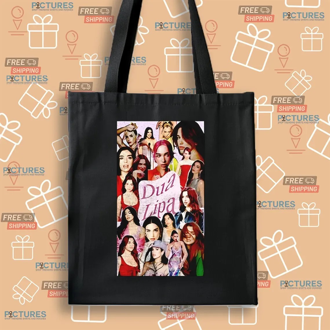 Dua Lipa Wallpaper Collage Vintage T Shirt