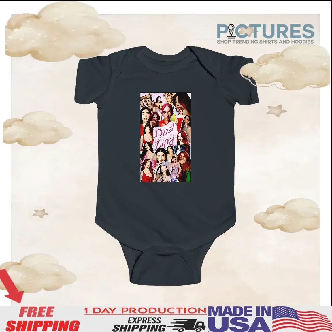 Dua Lipa Wallpaper Collage Vintage T Shirt