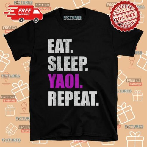 Eat Sleep Yaoi Repeat Yaoi Boy's Love Manga T Shirt