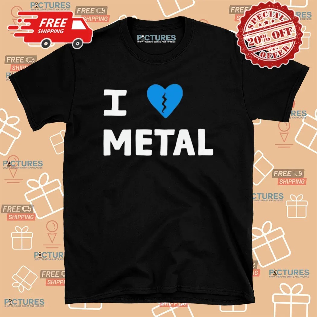 Elliot Smith I Love Metal Indie Rock Shirt