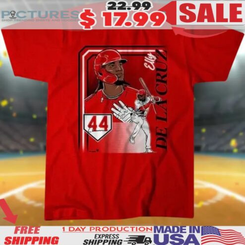 Elly De La Cruz Cincinnati Reds Baseball Collage Frame Shirt