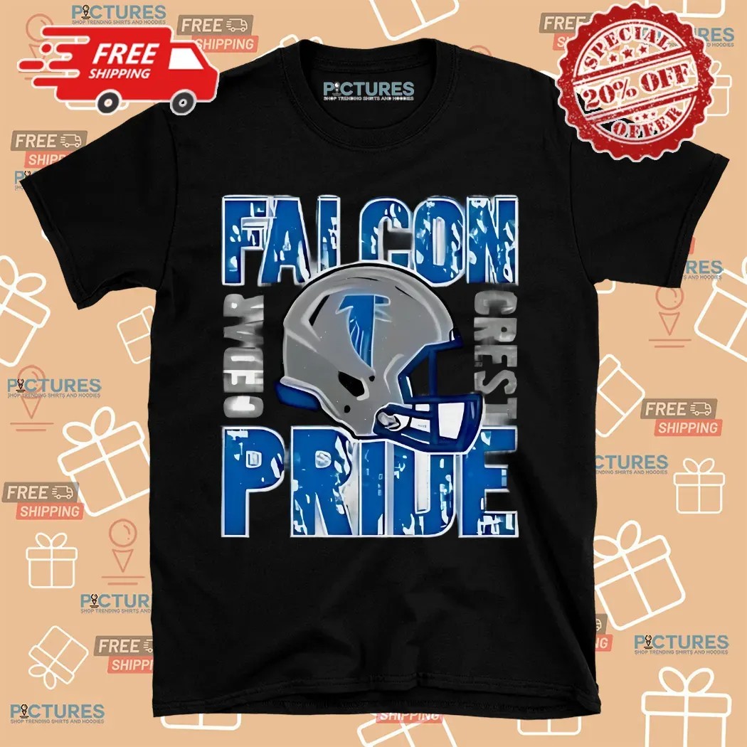 Falcon Pride Cedar Crest Football Helmet Shirt