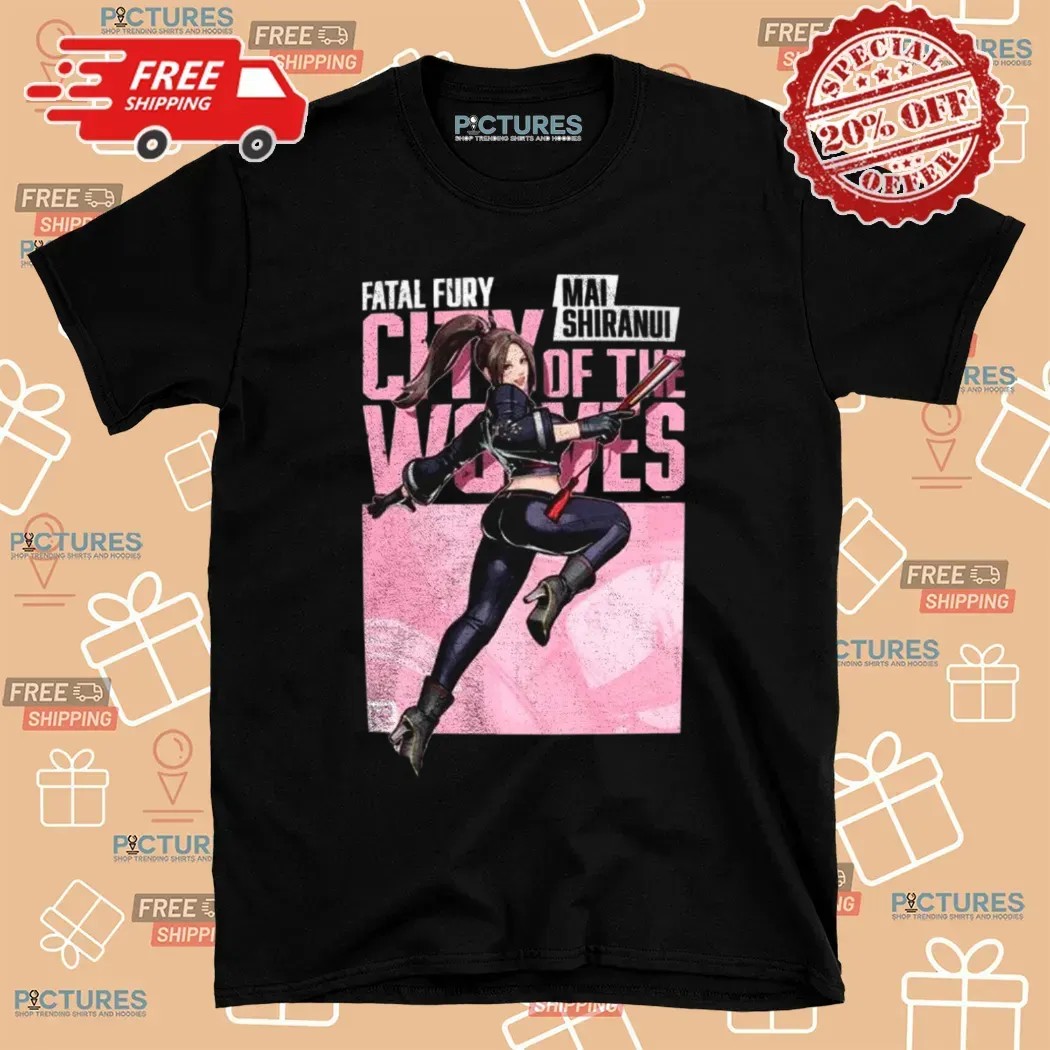 Fatal Fury Mai Shiranui City Of The Wolves T Shirt