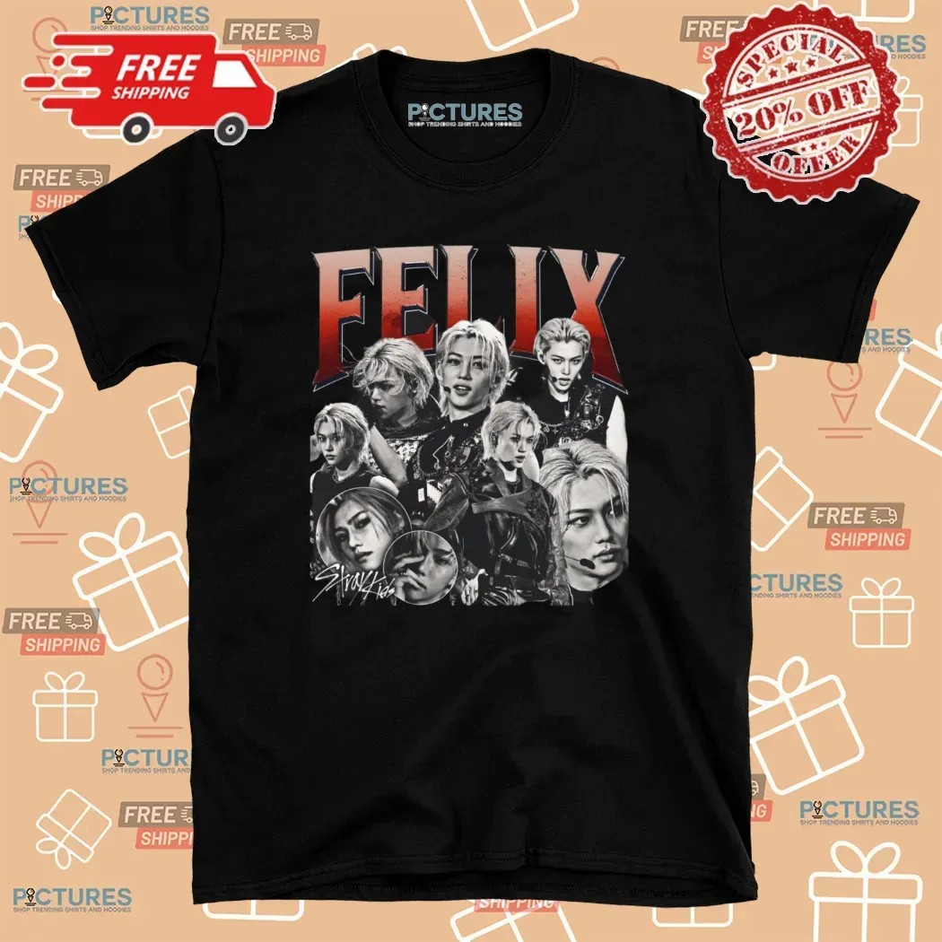 Felix Stray Kids Kpop Inspired Vintage Bootleg T Shirt