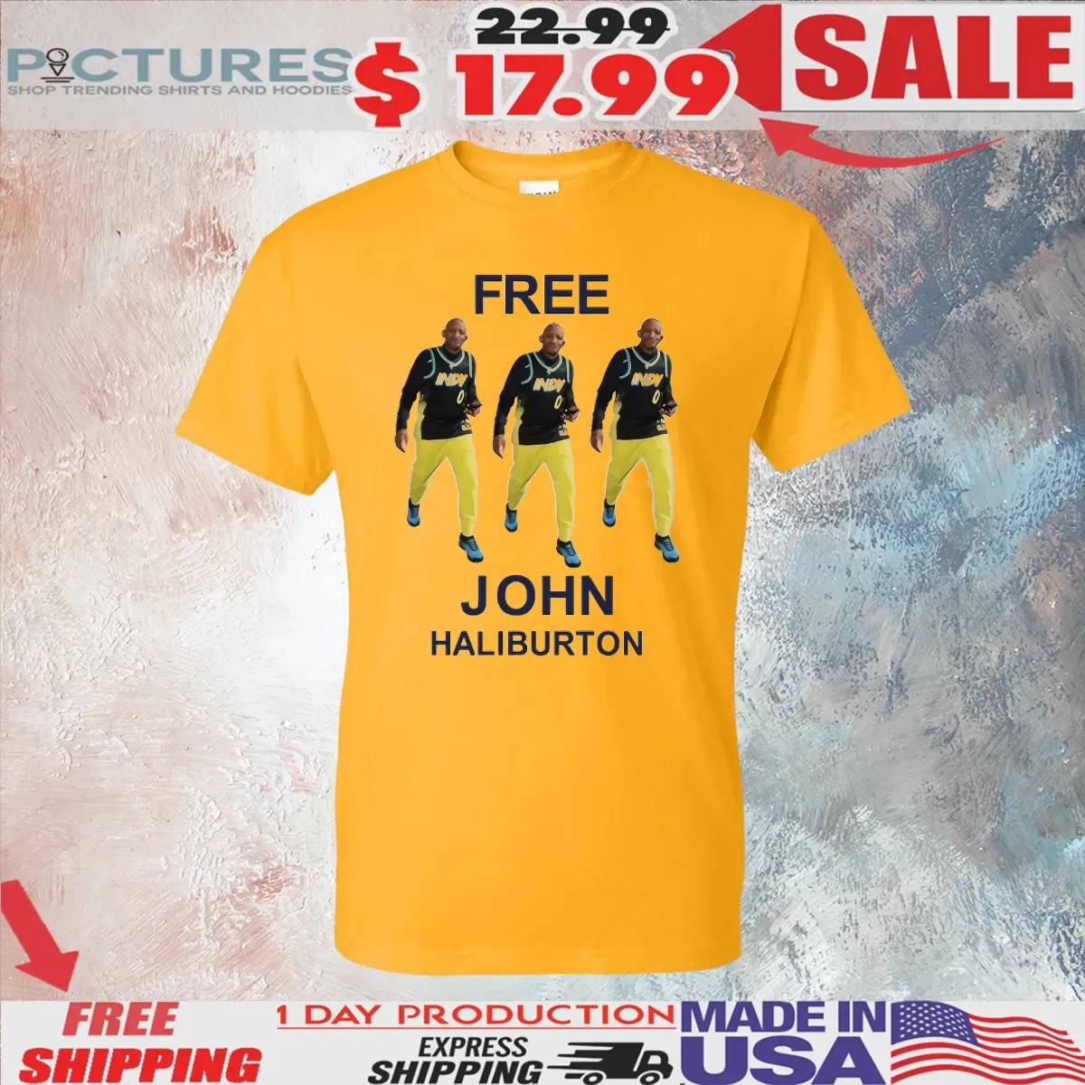 Free John Haliburton Tyrese Haliburton’s Father Indiana Pacers T Shirt