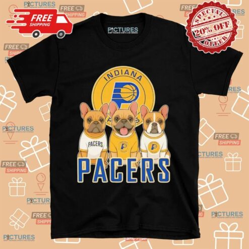 French Bulldog Indiana Pacers NBA Playoffs 2025 T Shirt