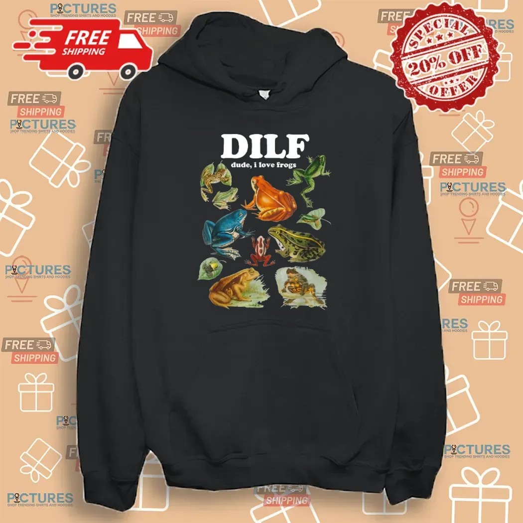 Frog Pun Dude I Love Frog DILF Cottagecore Aesthetic T Shirt