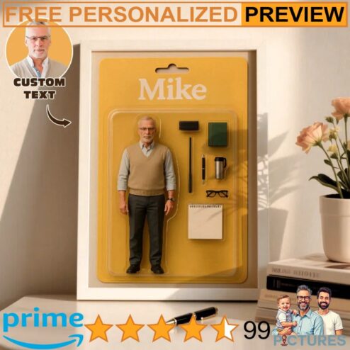 Full Body Custom Action Figure Portraits Personalized Acrylic Plaque