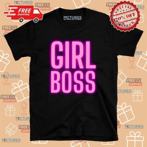 Girl Boss Pink Neon T Shirt