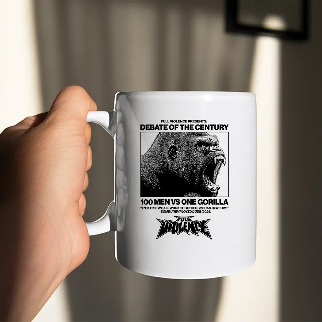 Gorilla Debate Of The Century 100 Men Vs One Gorilla Some Unemployed Dude 2025 T Shirt