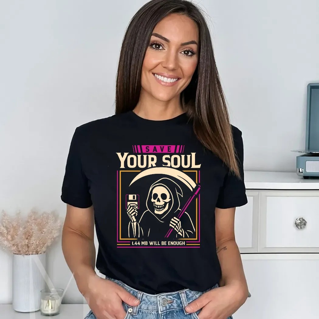 Grim Reaper Save Your Soul 1.44 Mb Will Be Enough Shirt