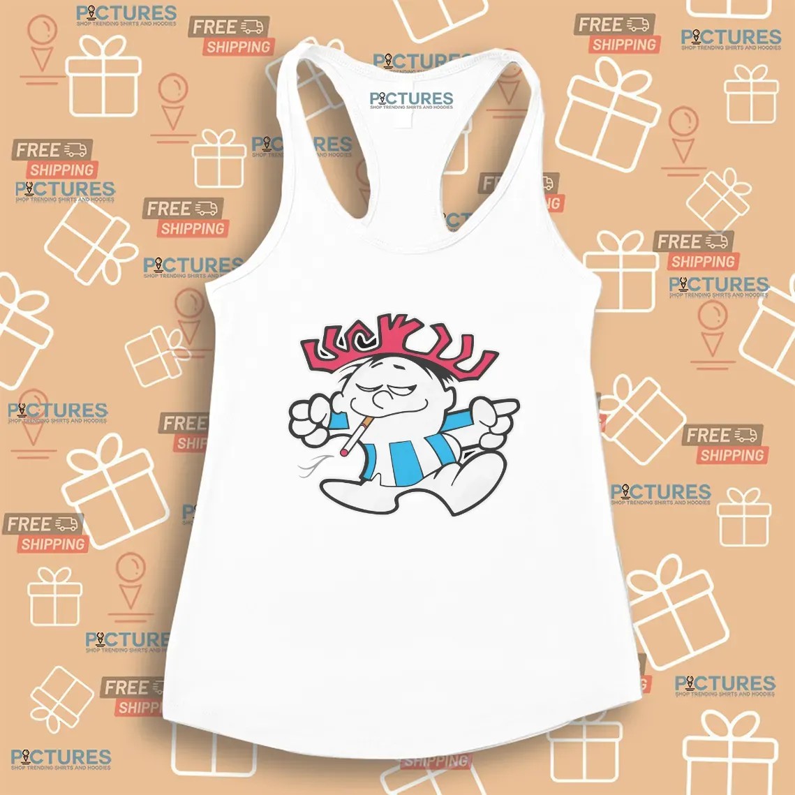 Hawaiian Punch Guy Somking Cigarettes T Shirt Hawaiian Punch Guy Somking Cigarettes T Shirt