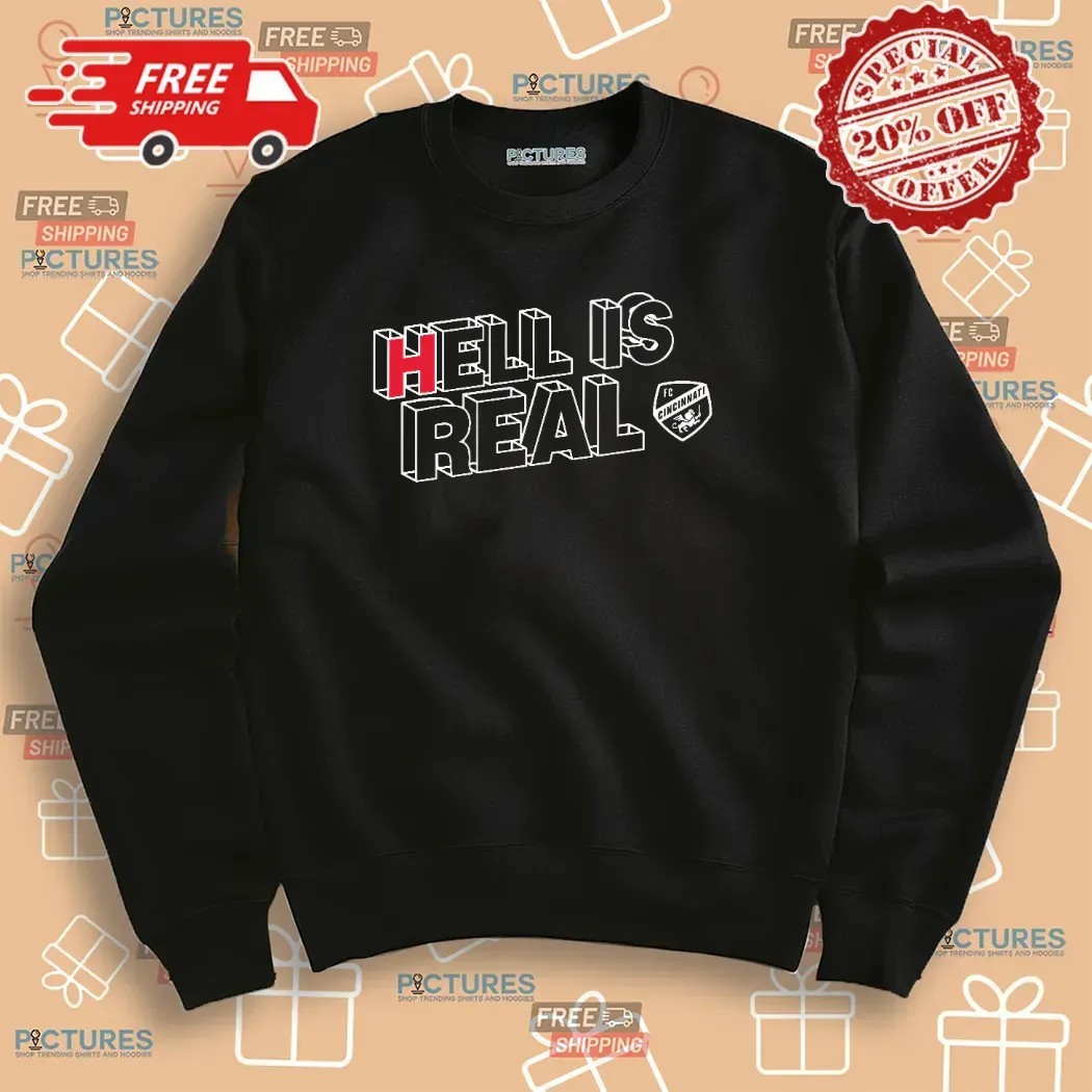 Hell Is Real Coordinates Cincinnati Columbus T Shirt