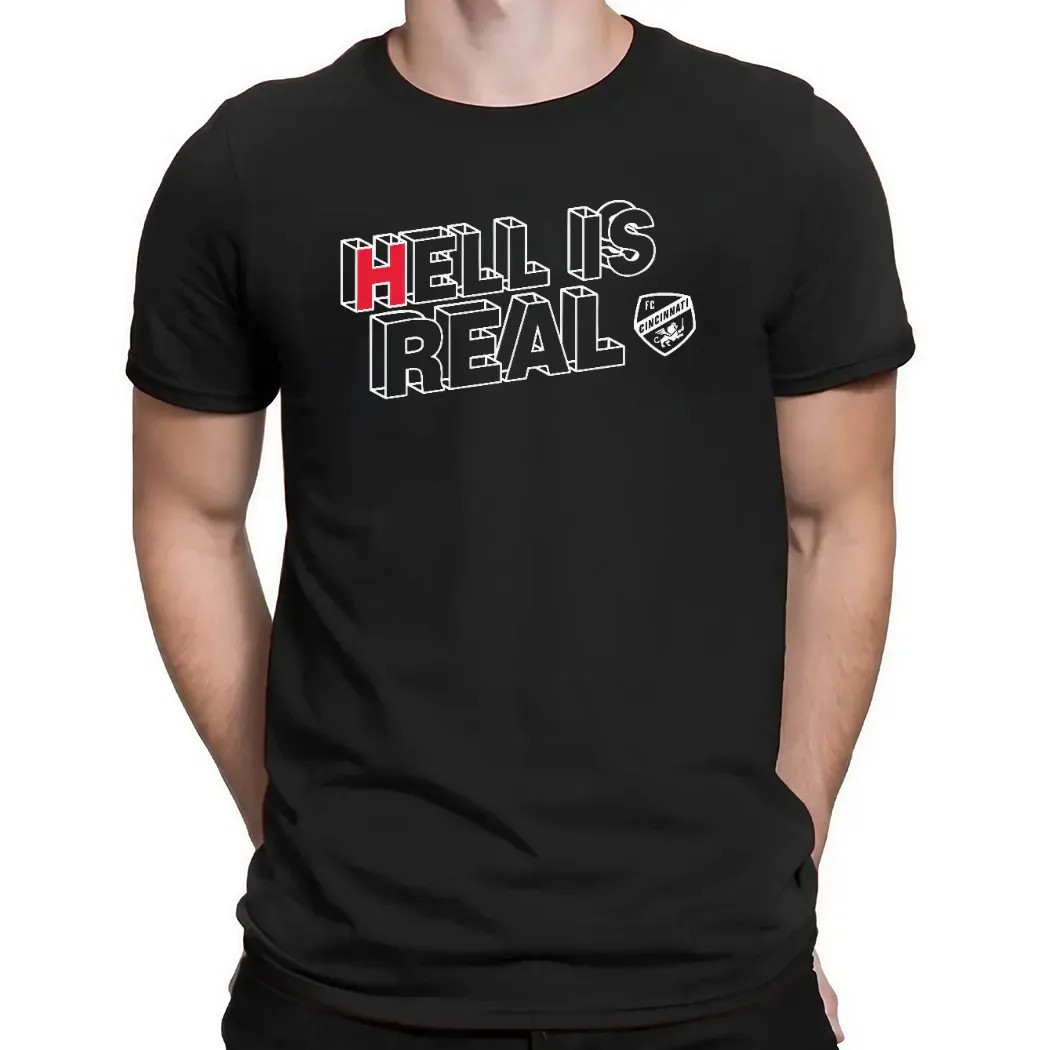 Hell Is Real Coordinates Cincinnati Columbus T Shirt
