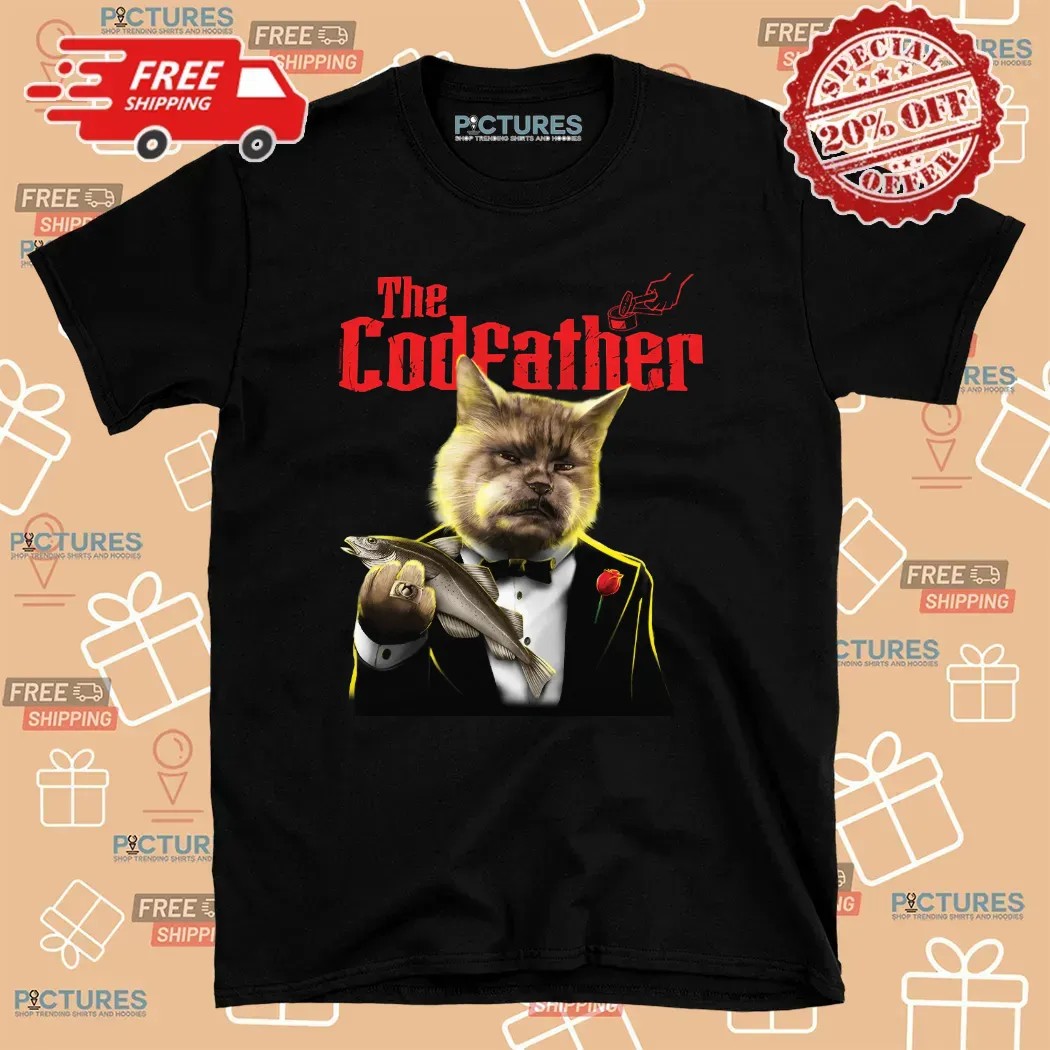 Horror Cats The Codfather T Shirt