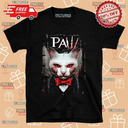 Horror Paw Cat Style Billy The Puppet T Shirt