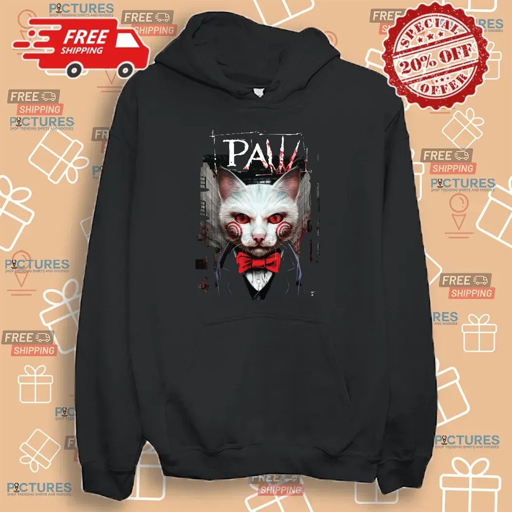 Horror Paw Cat Style Billy The Puppet T Shirt