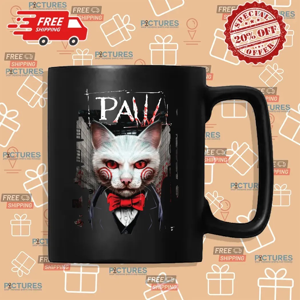 Horror Paw Cat Style Billy The Puppet T Shirt