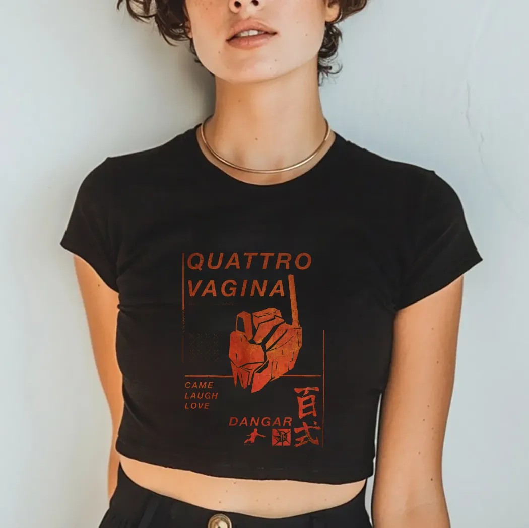 Hyaku Shiki Quattro Vagina Souls Weighed Down Deez Nuts Gundam T Shirt