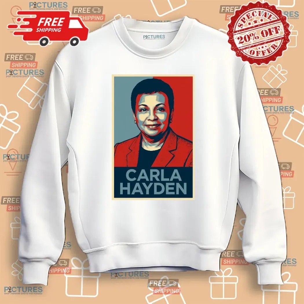 I Stand With Dr Carla Hayden Librarian Of Congress Hope Portrait T Shirt