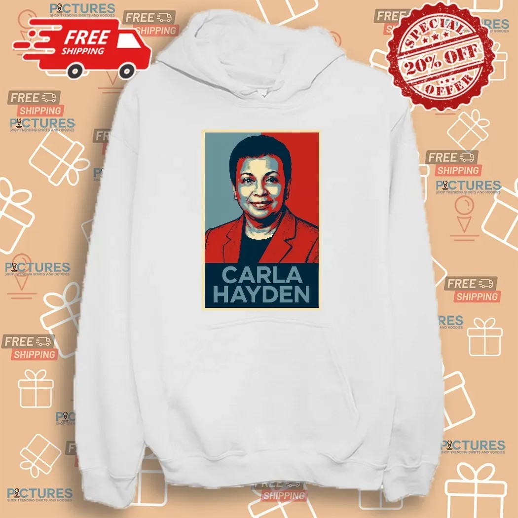 I Stand With Dr Carla Hayden Librarian Of Congress Hope Portrait T Shirt