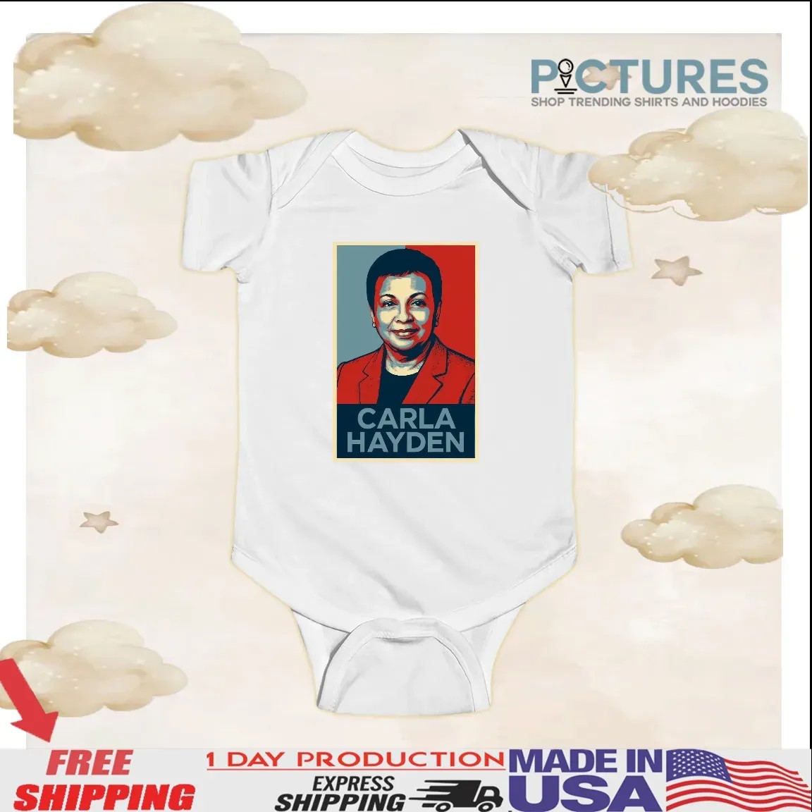 I Stand With Dr Carla Hayden Librarian Of Congress Hope Portrait T Shirt