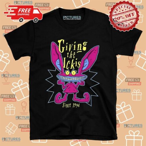 Ickis Aaahh Real Monsters Giving The Ickis Since 1994 Cartoon Shirt