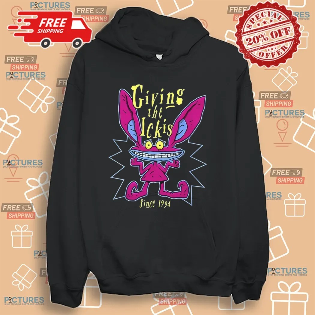 Ickis Aaahh Real Monsters Giving The Ickis Since 1994 Cartoon Shirt