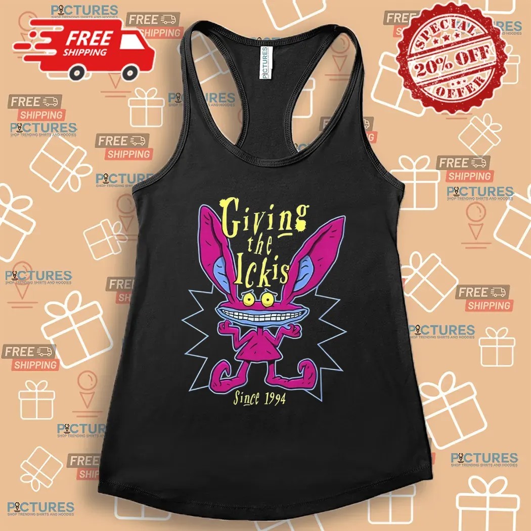 Ickis Aaahh Real Monsters Giving The Ickis Since 1994 Cartoon Shirt