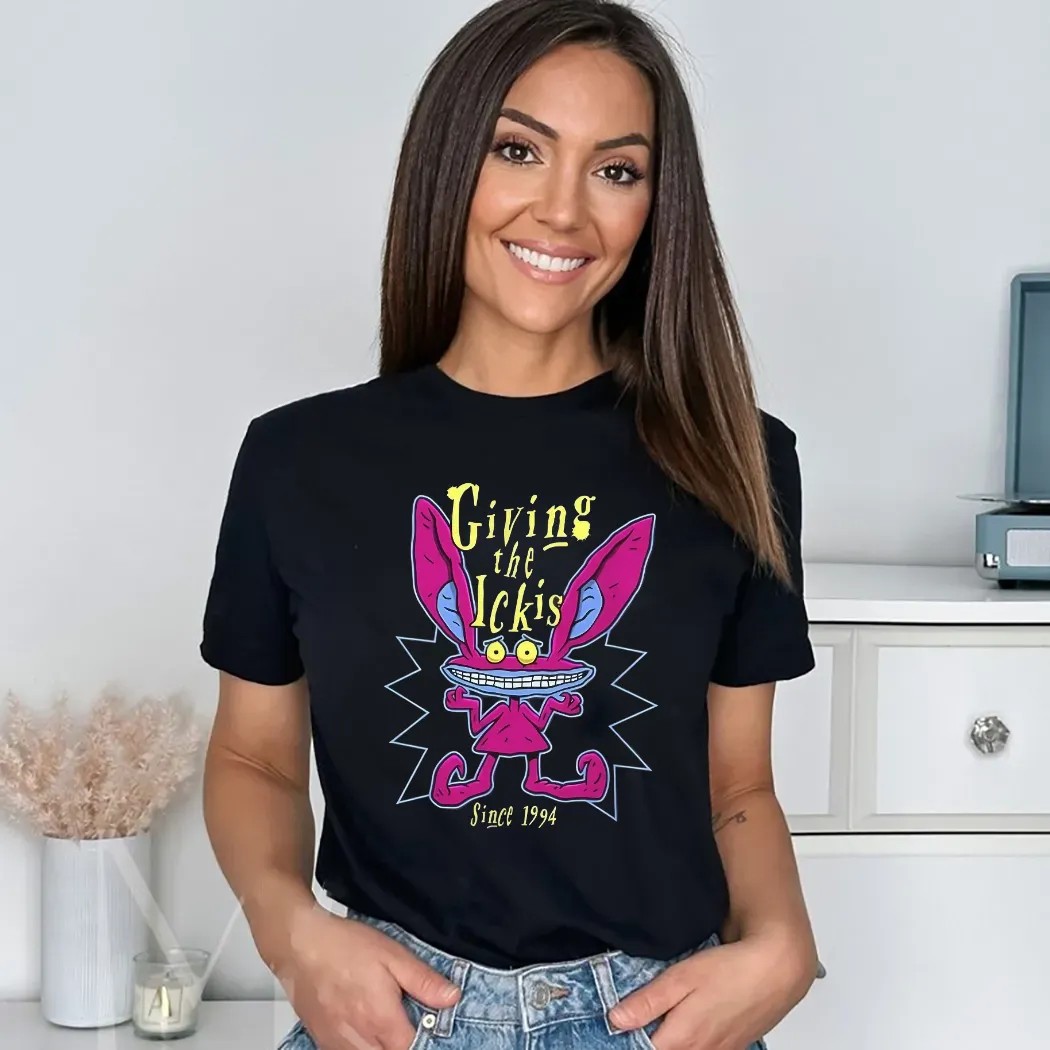 Ickis Aaahh Real Monsters Giving The Ickis Since 1994 Cartoon Shirt
