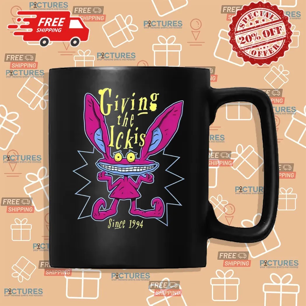 Ickis Aaahh Real Monsters Giving The Ickis Since 1994 Cartoon Shirt