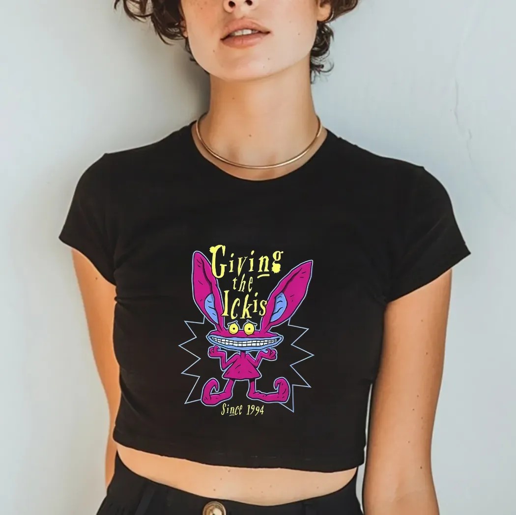 Ickis Aaahh Real Monsters Giving The Ickis Since 1994 Cartoon Shirt