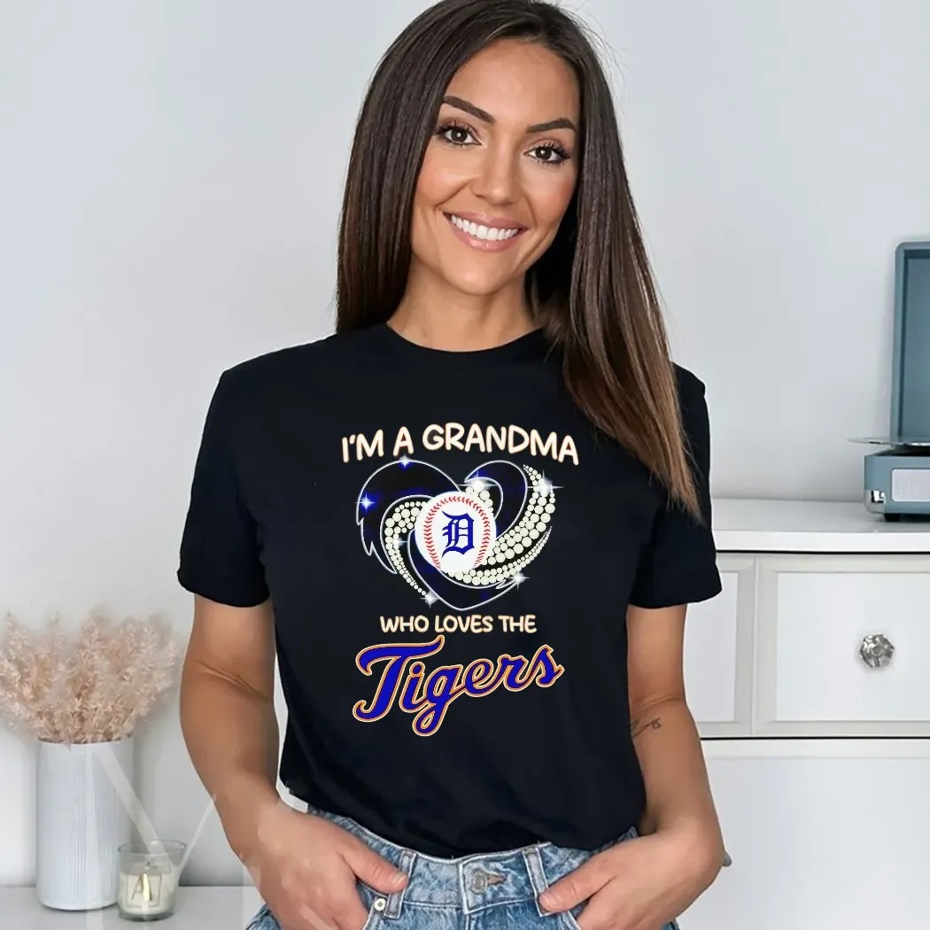 I’m A Grandma Who Loves The Detroit Tigers Diamond Logo 2025 Custom Shirt