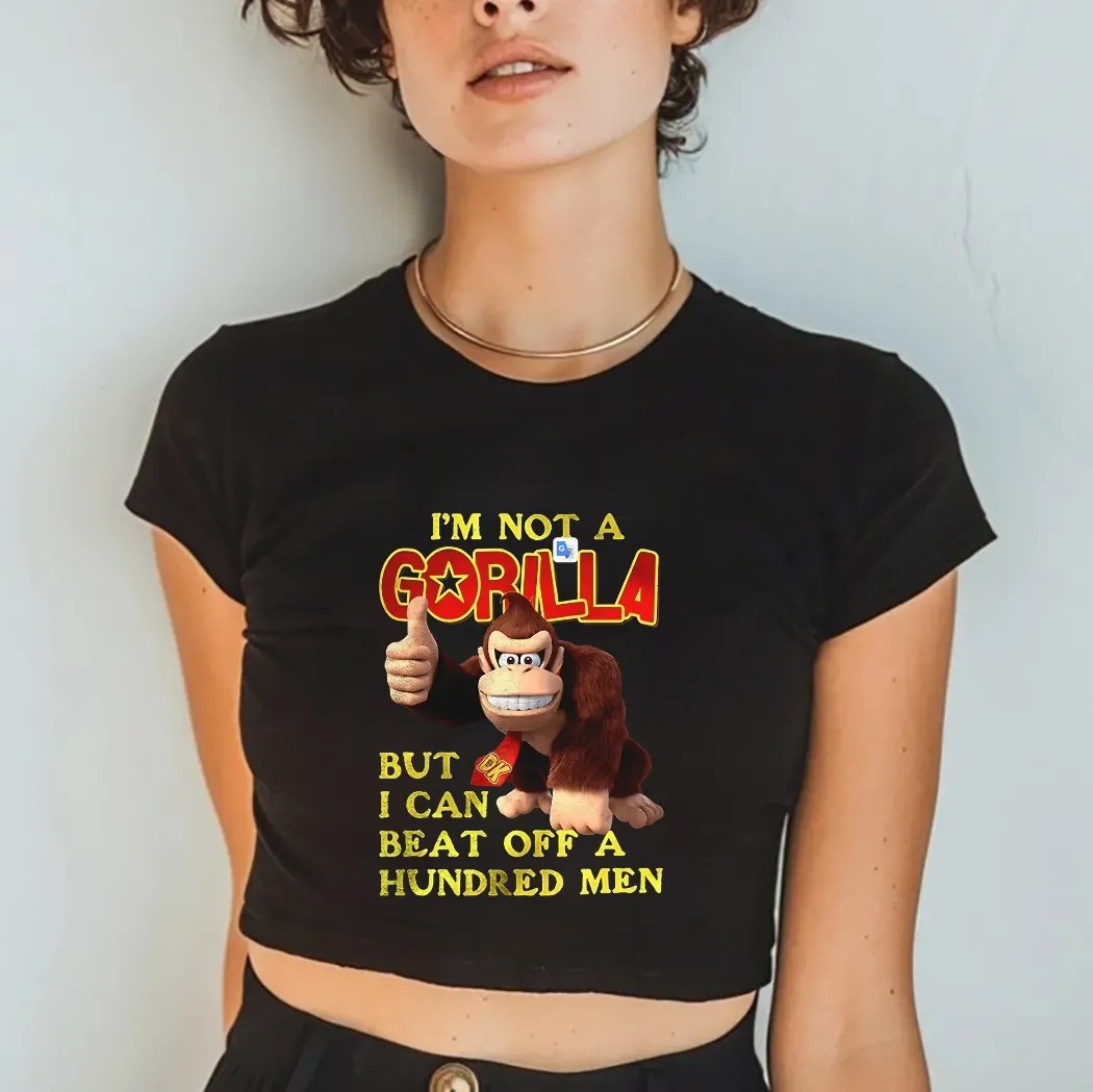 I’m Not A Gorilla But I Can Beat Off A Hundred Men Cartoon Shirt