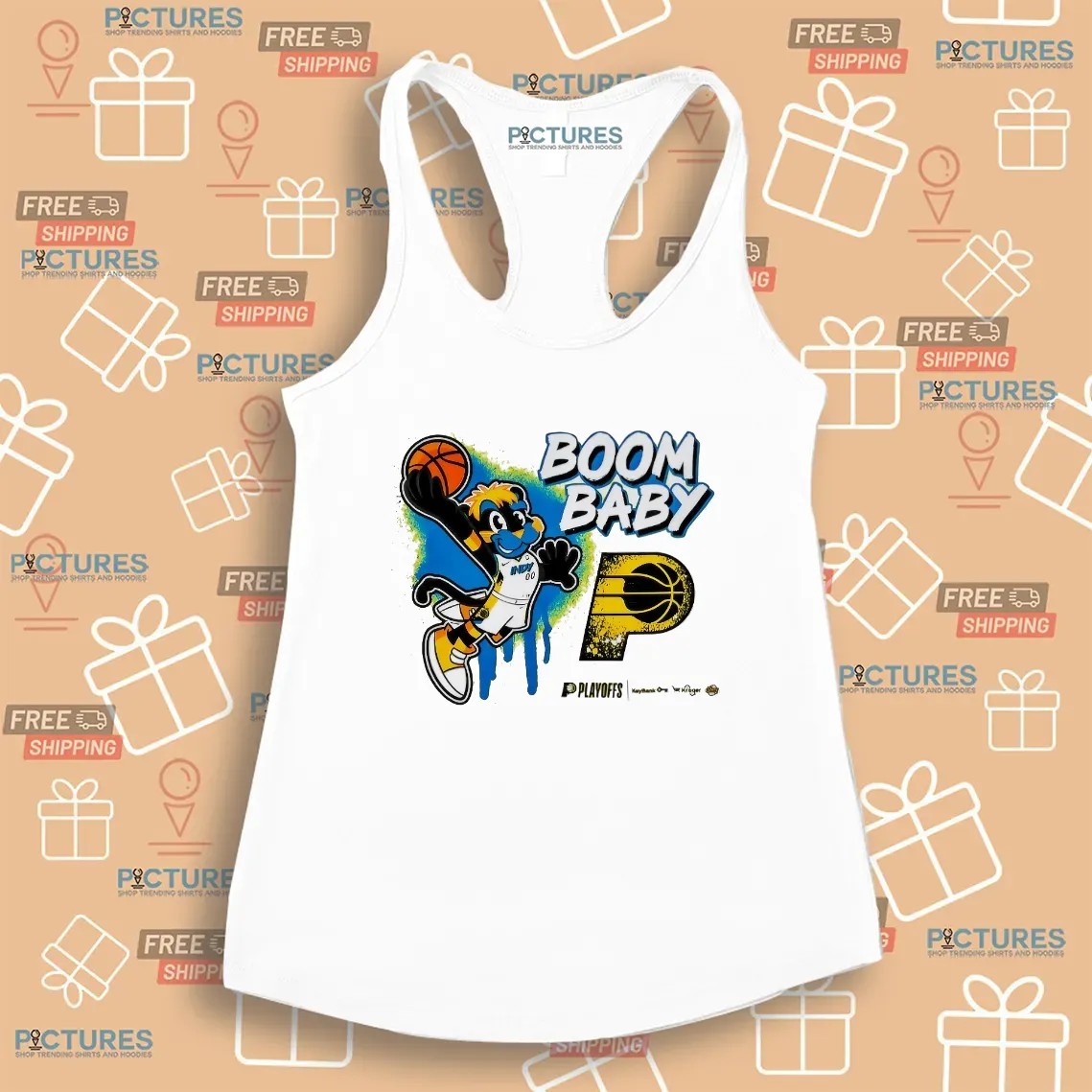Indiana Pacers Basketball Boomer Boom Baby 2025 NBA Playoffs T Shirt