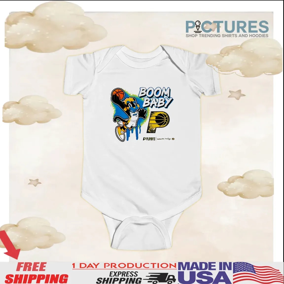 Indiana Pacers Basketball Boomer Boom Baby 2025 NBA Playoffs T Shirt