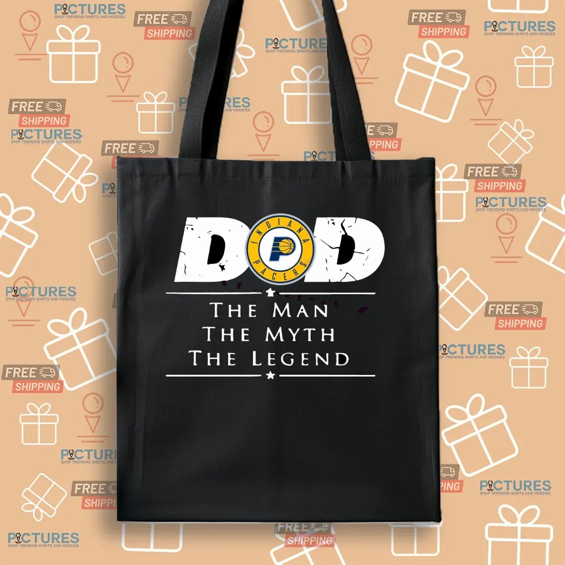 Indiana Pacers Basketball Dad The Man The Myth The Legend Basketball Father's Day T Shirt Indiana Pacers Basketball Dad The Man The Myth The Legend Basketball Father's Day T Shirt