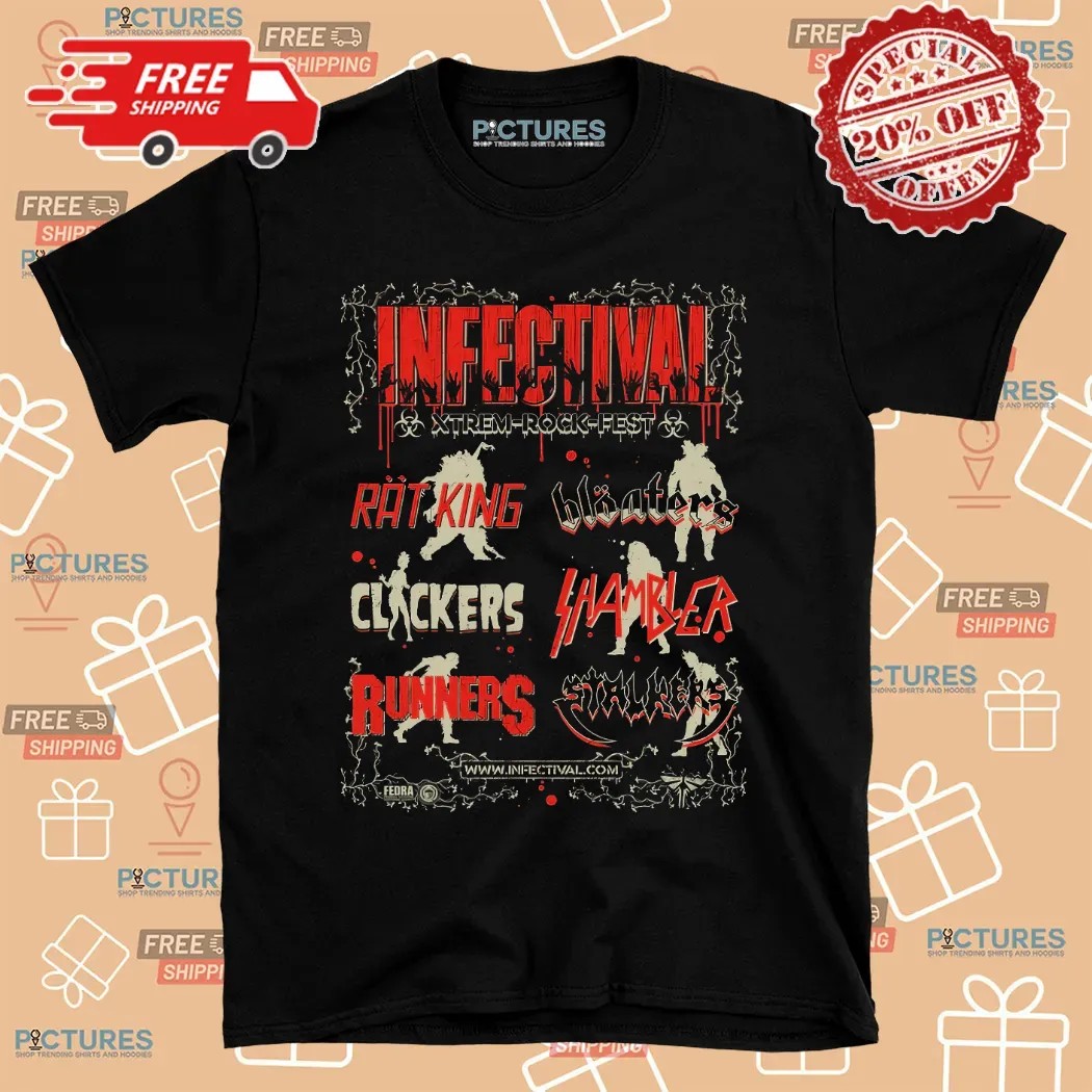 Infectival Xtrem-rock-fest Rat King Clickers Runners Shirt