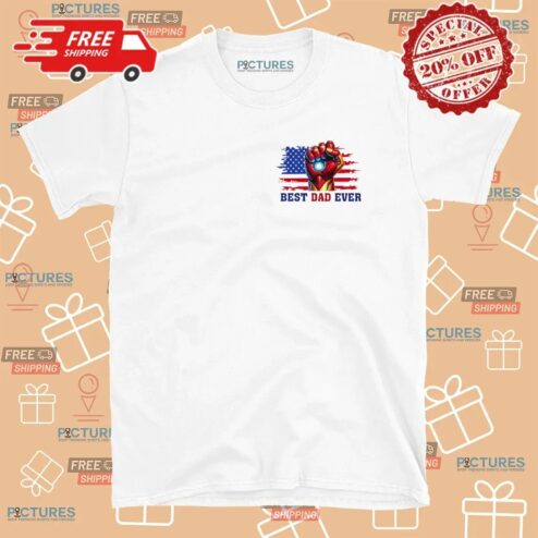 Ironman Avengers Best Dad Ever Personalized Name Matching Father's Day T Shirt