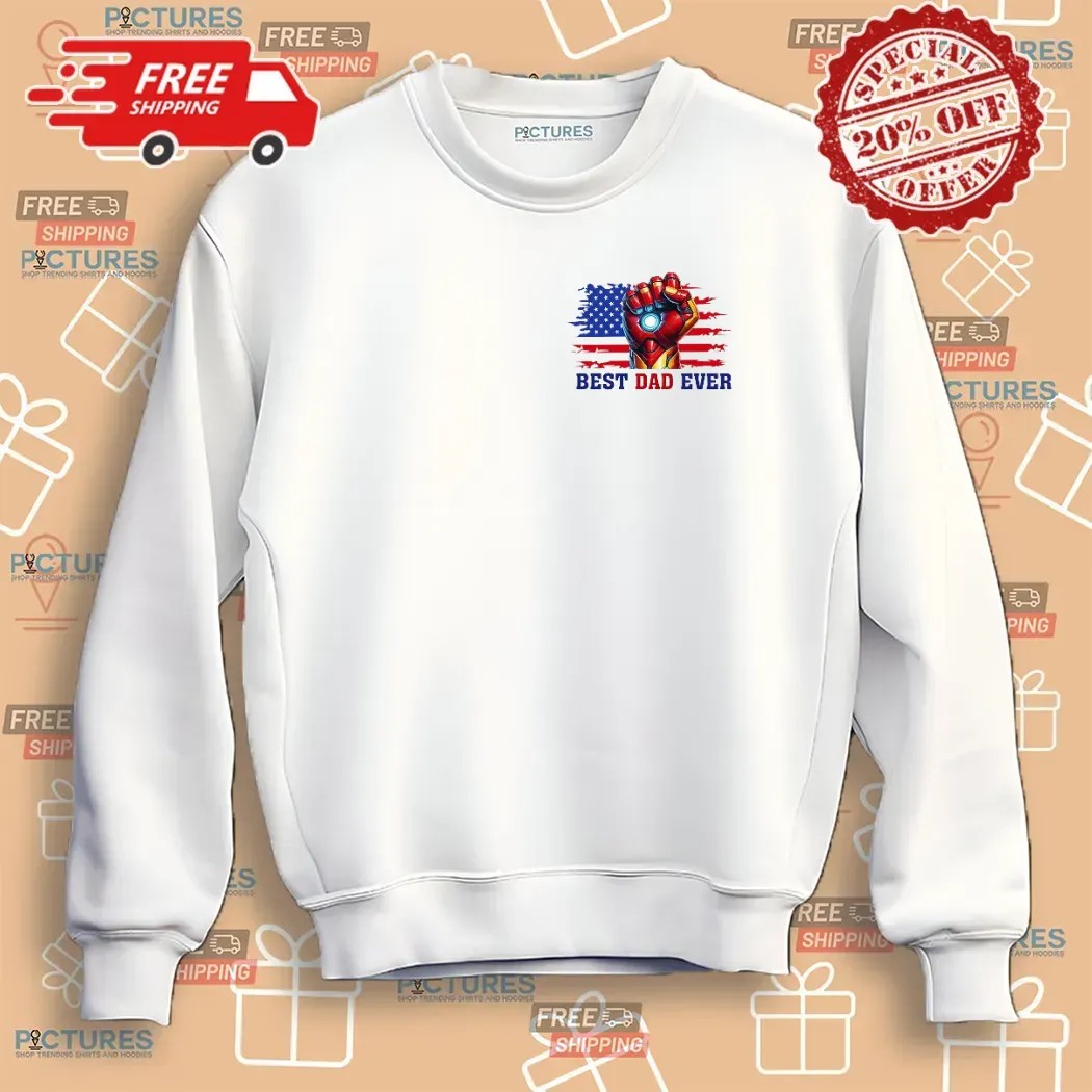 Ironman Avengers Best Dad Ever Personalized Name Matching Father's Day T Shirt