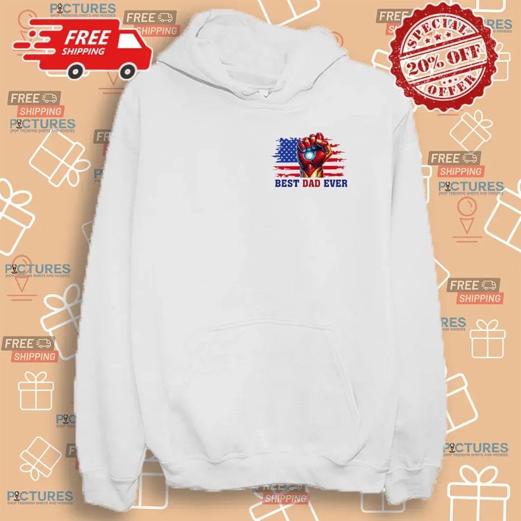 Ironman Avengers Best Dad Ever Personalized Name Matching Father's Day T Shirt