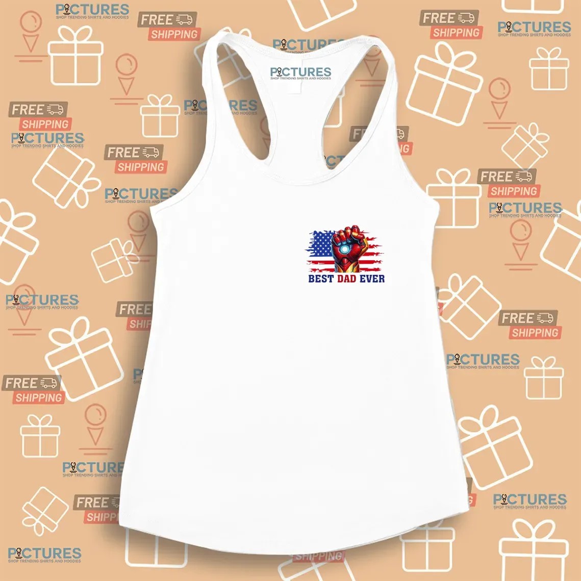 Ironman Avengers Best Dad Ever Personalized Name Matching Father's Day T Shirt