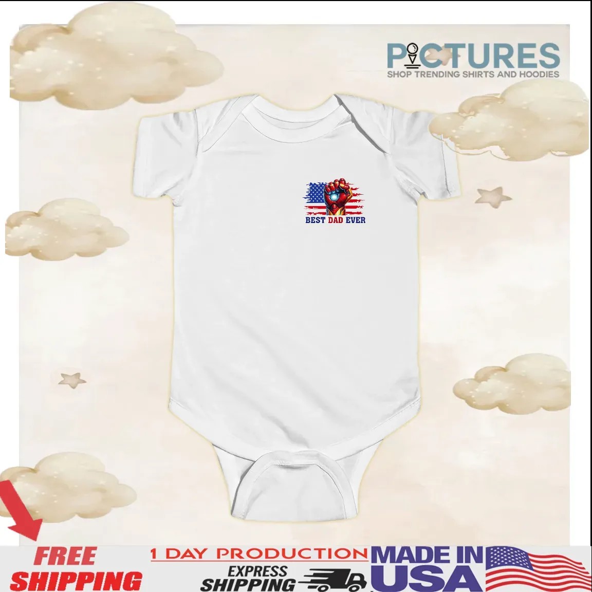 Ironman Avengers Best Dad Ever Personalized Name Matching Father's Day T Shirt