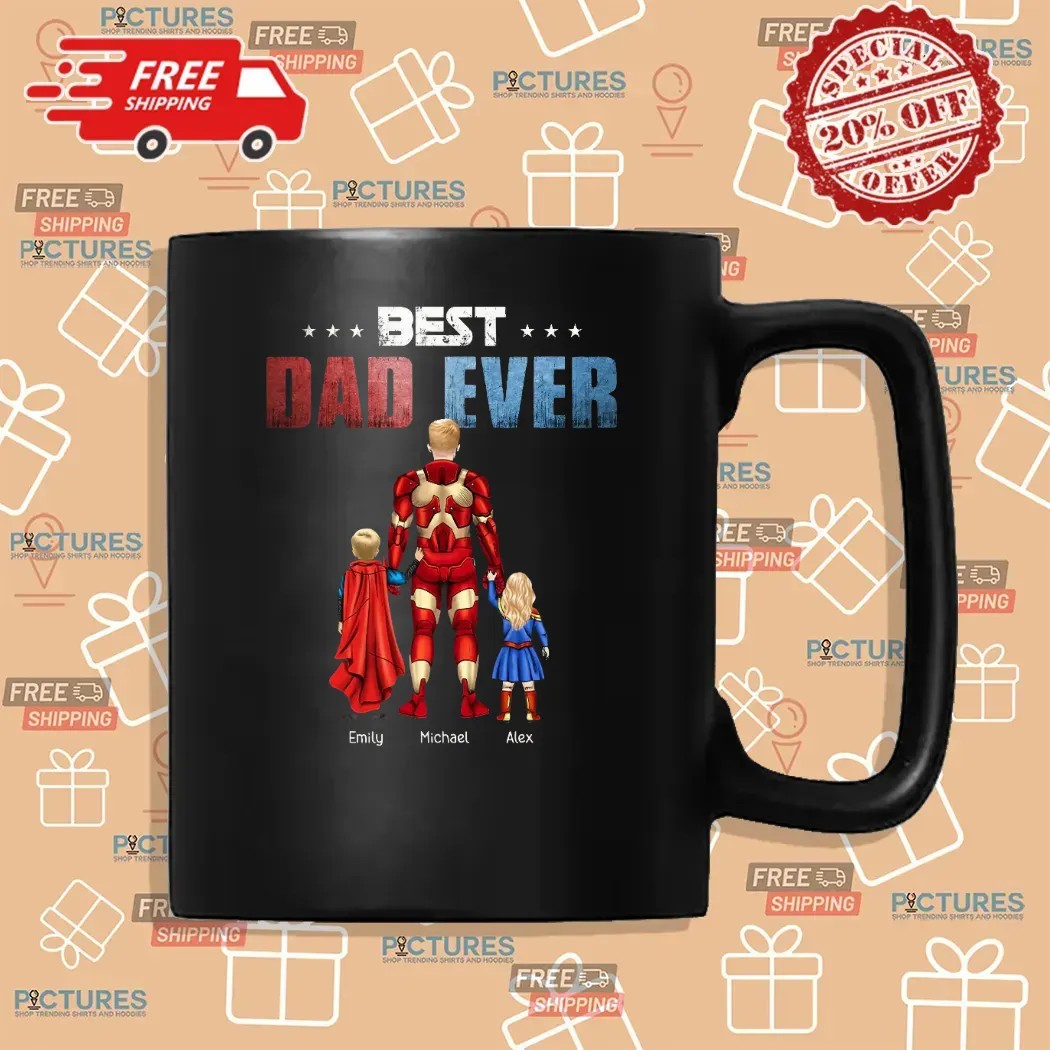 Ironman Marvel Best Dad Ever Custom Superhero Dad and Kids Father's Day T Shirt Ironman Marvel Best Dad Ever Custom Superhero Dad and Kids Father's Day T Shirt