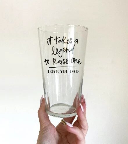 It Takes A Legend To Raise One Love You Dad Father's Day Pint Glass