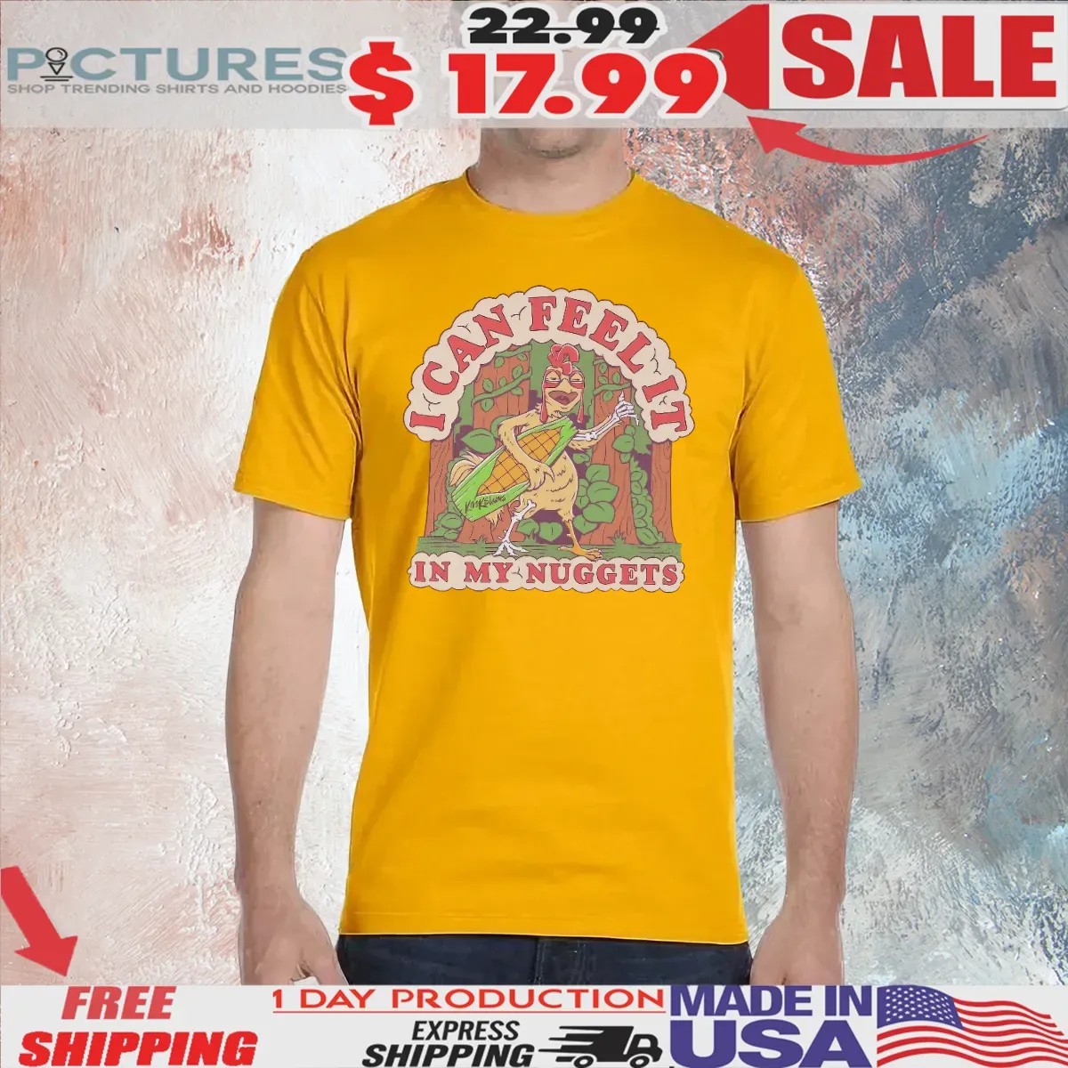 JOE's Fried Chicken I Can Feel It In My Nuggets T Shirt