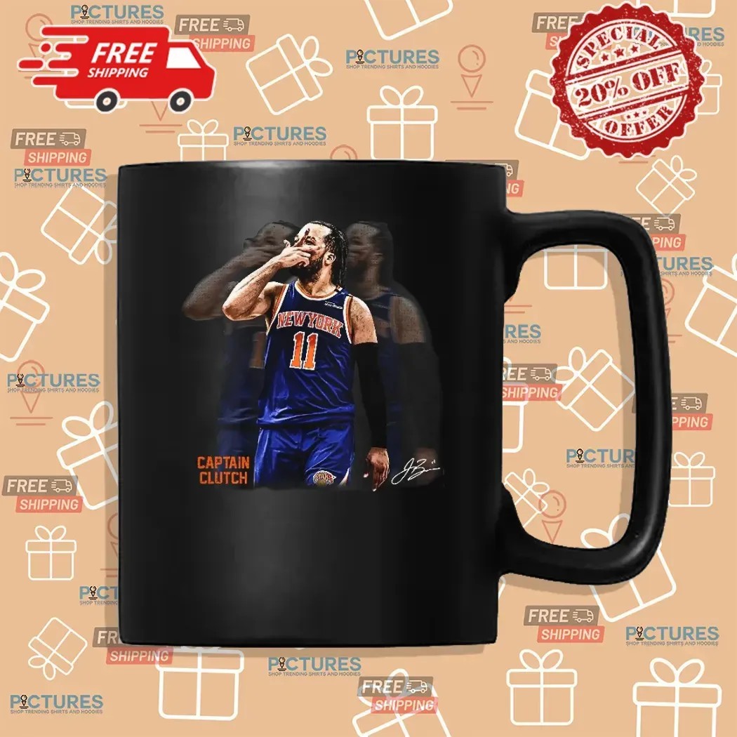 Jalen Brunson Captain Clutch Basketball Signature Athlete Tribute Design T Shirt