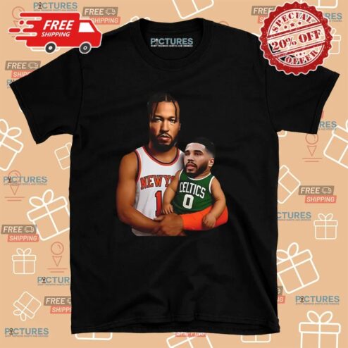 Jalen Brunson Carrying Jayson Tatum Baby Meme T shirt